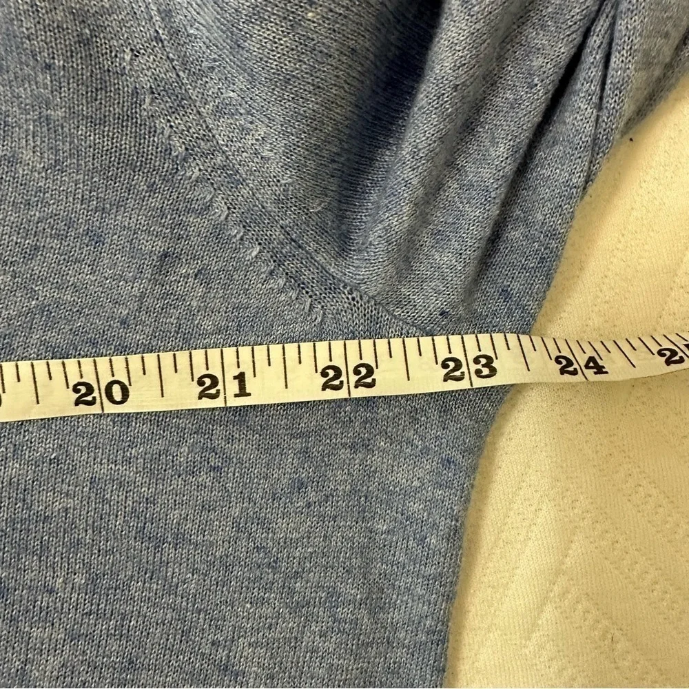 Banana Republic Silk Linen Blend Blue Pullover Size Large minimalist